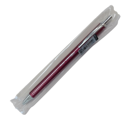 Penna roller EnerGel Metal Slim - punta 0,7 mm - fusto rosso - Pentel - BL447B-A