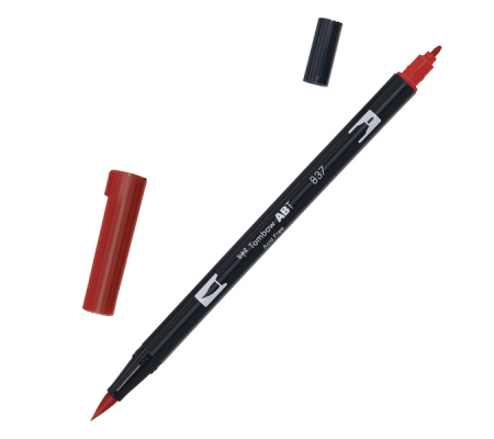 Pennarello Dual Brush 837 - wine red - Tombow - PABT-837 - 4901991902051 - DMwebShop