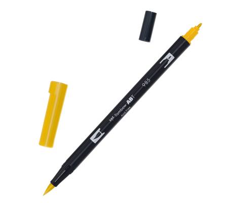 Pennarello Dual Brush 985 - chrome yellow - conf. 6 pezzi - Tombow - PABT-985 - 4901991902266 - DMwebShop