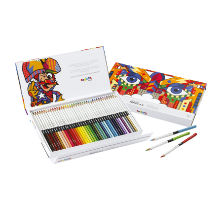 Matita colorata Color Pencil 4.0 - mina 4 mm - colori assortiti - Plus - conf. 40 pezzi - Carioca - 45204