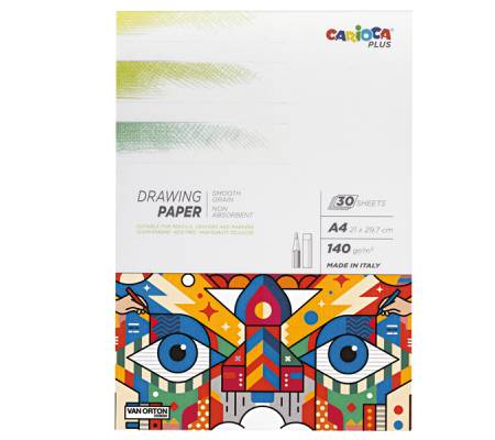 Album disegno matita - A4 - 140 gr - 30 fogli - Plus - Carioca - 45221 - 8003511452216 - DMwebShop
