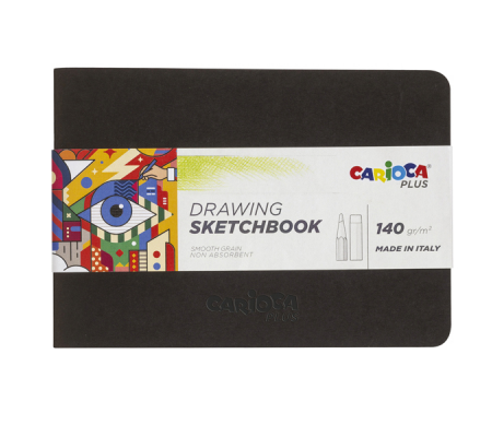 Album Sketchbook rilegato - A5 - 140 gr - 20 fogli - Plus - Carioca - 45222 - 8003511452223 - DMwebShop