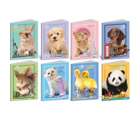 Maxiquaderno City Pet 2024 - A4 - 10 mm - 21 fogli - 80 gr - conf. 10 pezzi - Blasetti - 8560 - DMwebShop