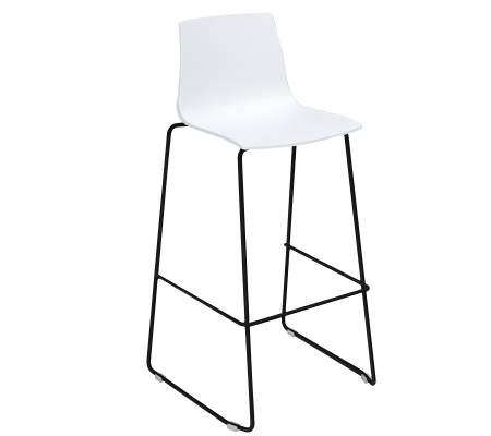 Sgabello Imola Fix - nero opaco-bianco - conf. 4 pezzi - Grandsoleil - S2903NE - 100649PZ - DMwebShop
