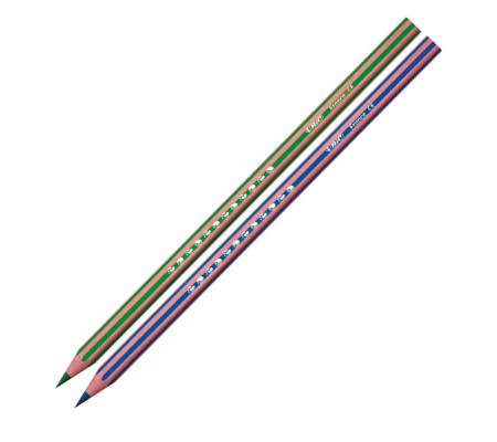 Matita colorata Evolution Stripes - colori assortiti - conf. 12 pezzi - Bic - 9505222 Bic Kids