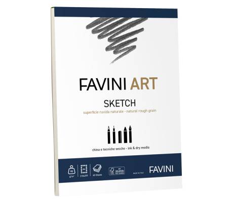 Album collato Sketch - A4- 90 gr - 40 fogli - Favini Art - A420454 - 8007057110296 - DMwebShop