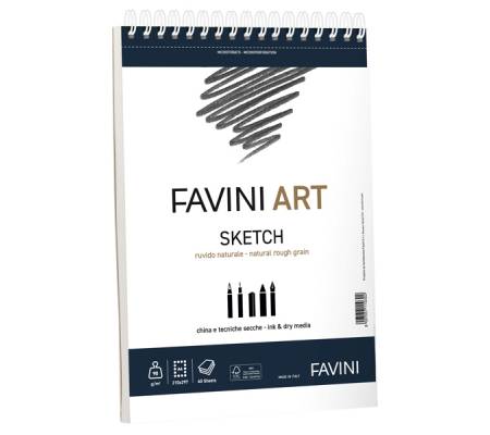 Album spiralato Sketch - 23 x 29,7 cm - 90 gr - 40 fogli - Favini Art - A290454 - 8007057110302 - DMwebShop