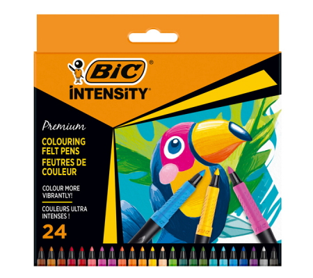 Pennarello Intensity Premium - colori assortiti - conf. 24 pezzi - 977892 Bic - 3086123655157 - DMwebShop