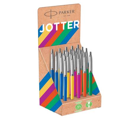 Penna a sfera Jotter Original Plastic - colori assortiti - expo 20 pezzi - Parker - 2190109 - 113026981901093 - DMwebShop