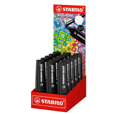 Marcatore Boss Original - tratto - 2-5 mm - nero - expo 15 pezzi - Stabilo - 70/15-2-46 - 4006381603171 - DMwebShop