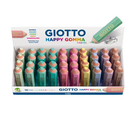 Happy Gomma Pastel - colori assortiti pastello - Giotto - 234000 - 87324A - DMwebShop