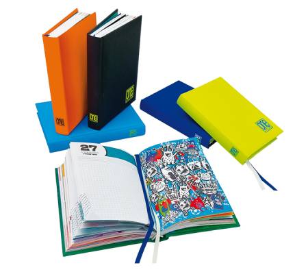 Diario maschile - 12 mesi - copertina soft touch - colori assortiti - conf. 6 pezzi - Blasetti - 8013 - 8007758380134 - DMwebShop