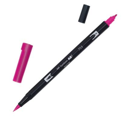 Pennarello Dual Brush 755 - rubine red - conf. 6 pezzi - Tombow - PABT-755 - 4901991901948 - DMwebShop