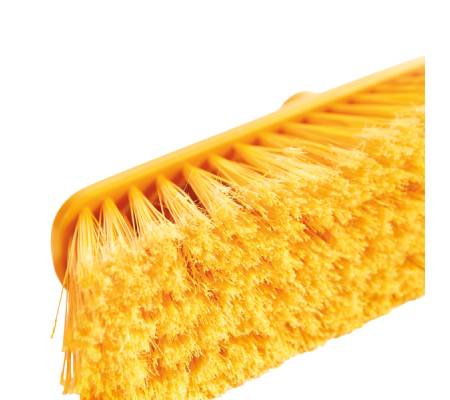 Scopa Alma - per interni - giallo - 33 x 7,5 x 11,5 cm - PPL-PVC - Perfetto - 27102