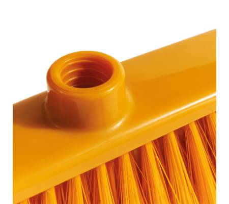 Scopa Alma - per interni - giallo - 33 x 7,5 x 11,5 cm - PPL-PVC - Perfetto - 27102
