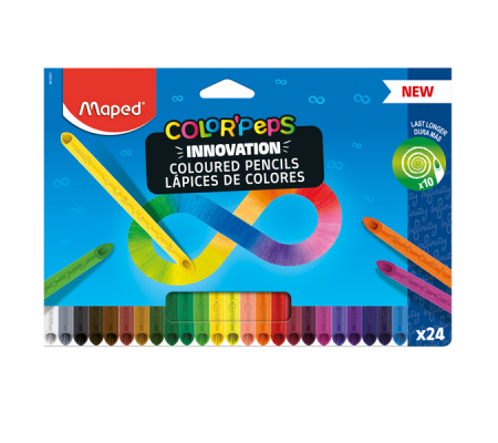Pastello Color Peps Infinity - colori assortiti - conf. 24 pezzi - Maped - 861601 - 3154148616016 - DMwebShop