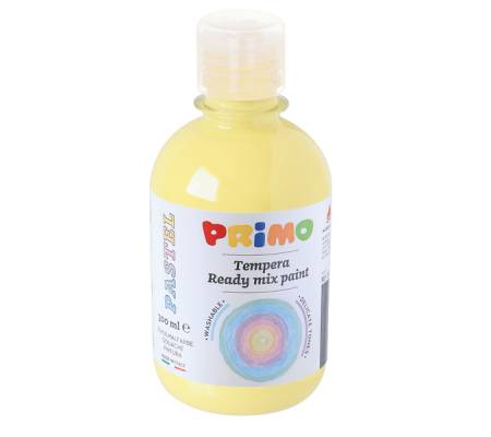 Tempera brillante pastello - 300 ml - colori pastel assortiti - box 6 colori - Morocolor - 2002BRPASS Primo - Morocolor