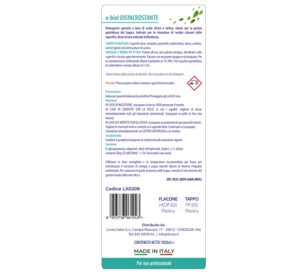 Disincrostante bagno Ebiol - trigger 750 ml - Livrex - LX0208