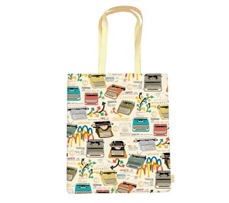 Shopper con manici - fantasia Olivetti - 35 x 40 x 8 cm - carta lavabile 100 gr - conf. 2 pezzi - Kartos - 10130700 - 8009162386368A - DMwebShop