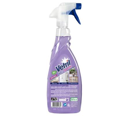 Vetri e specchi anti aloni - trigger 650 ml - Vetril - M2308