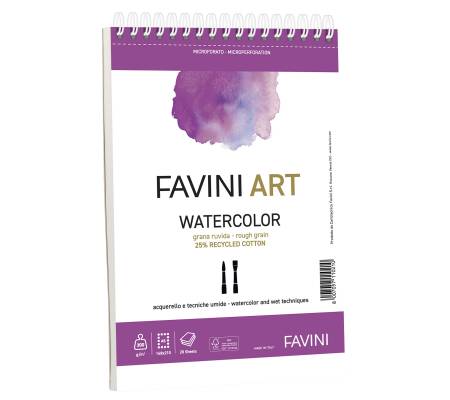 Blocco spiralato Watercolor A5,300 gr 20 fogli Favini Art A290025 - 21993