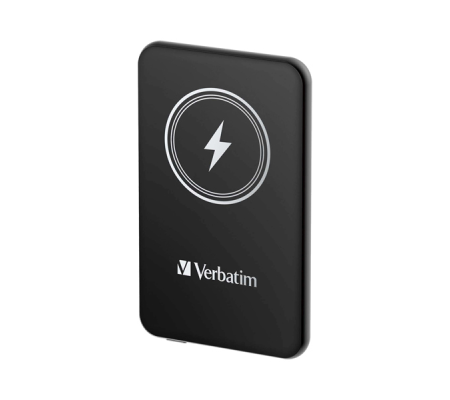 Power Bank Wireless Magnetico 5000 mAh - nero - Verbatim - 32240 - 23942322405 - DMwebShop