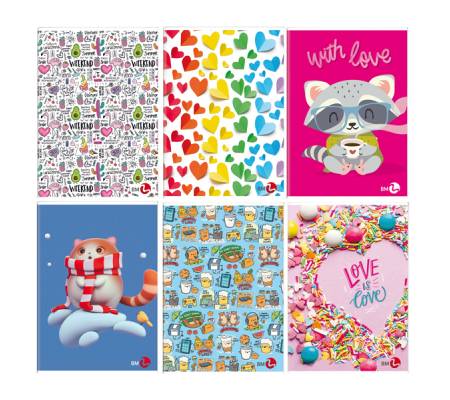 Maxiquaderno Bambina fantasia - A4 - 40+2 fogli - 80 gr - 10 mm - conf. 10 pezzi - BM - 0111712 - 8008234117121 - DMwebShop