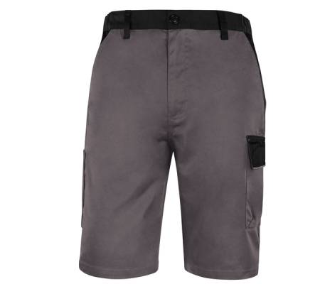 Bermuda da lavoro M1BE2 - taglia L - twill-poliestere-cotone - grigio - Deltaplus - M1BE2GRGT - 3295249289928 - DMwebShop