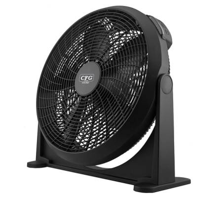 Ventilatore Black Circle 50 - da terra e a parete - 70 W - Ø 50 cm - 58,5 x 22 x 60 cm - Cfg - EV078 - 8016818109288 - DMwebShop