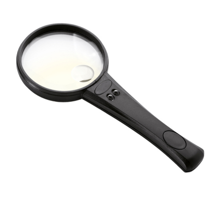 Lente di ingrandimento con LED - lente grande - Ø 7,5 cm - DMwebShop - 1