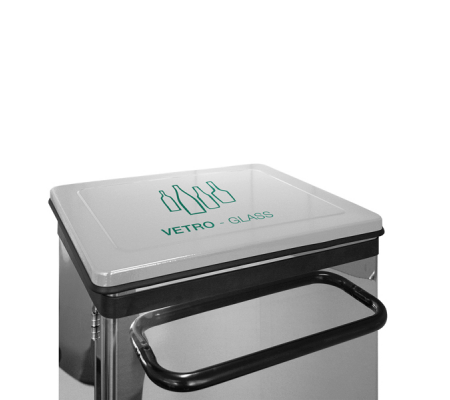 Pattumiera - 70 lt - acciaio inox - Laminart - 513-A.D - 513/A.D - DMwebShop - 1