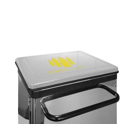 Pattumiera - 70 lt - acciaio inox - Laminart - 513-A.D - 513/A.D - DMwebShop - 2