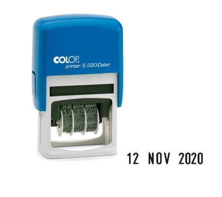 Timbro Datario Printer S 220 Dater - 4 mm - autoinchiostrante - Colop - S220BLS - 9004362918202 - DMwebShop