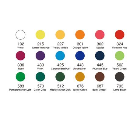 Acquerelli demi-godet - con pennello brush - in scatola di metallo - colori classici assortiti - astuccio 18 colori - Dom - 13060/1 - 6902983052608 - DMwebShop - 1