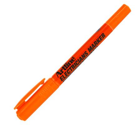 Marcatore permanente - per elettricisti - a doppia punta 0,4 - 1 mm - arancione - Artline - A 84013329 - 8059484013329 - DMwebShop - 2