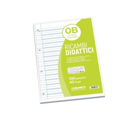 Ricambi didattici forati - A4 - 40 fogli carta 100 gr - 8007758274327 - DMwebShop - 3