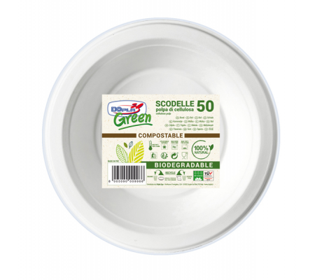 Scodelle biodegradabili - 355 ml - Dopa Green - conf. 50 pezzi - Dopla - 07761 - DMwebShop - 1