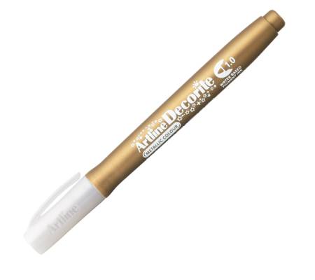 Marcatore Decorite - punta tonda - 1 mm - oro - Artline - A EDF-1/O - 4549441010040 - DMwebShop - 1