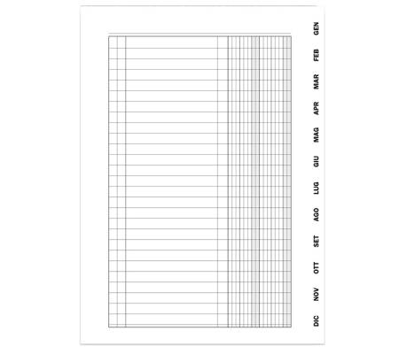 Registro scadenziario spiralato Gennaio-Dicembre - 10 pagine per mese - 24 x 17 cm - Data Ufficio - 2016N1363G - 8008842581239 - DMwebShop - 1