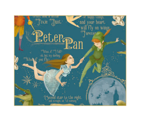Set scatole regalo medi - dimensioni assortite - fantasia Peter Pan - conf. 3 pezzi - Kartos - 12146001 - DMwebShop - 1