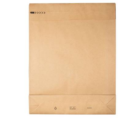 Sacchetti a fondo quadro E-Green - 45 x 57 x 10 + 10 cm - carta kraft - avana - conf. 100 pezzi - Bong Packaging - 69117 - 4026283664452 - DMwebShop - 1