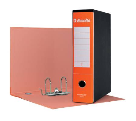 Registratore Essentials G75 - dorso 8 cm - protocollo 23 x 33 cm - Arancione - conf. 6 pezzi - Esselte - 390775200 - 8004157577523 - DMwebShop