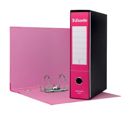 Registratore Essentials G75 - dorso 8 cm - protocollo 23 x 33 cm - Fucsia - conf. 6 pezzi - Esselte - 390775900 - 8004157577592 - DMwebShop