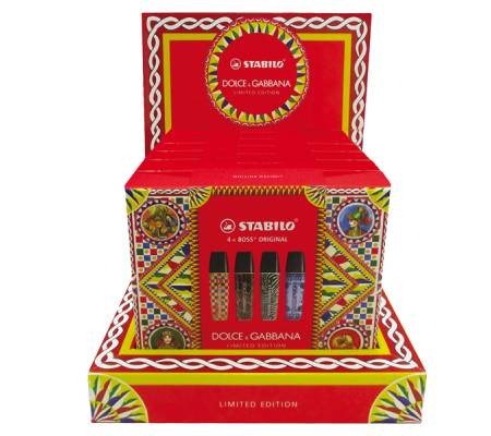 Stabilo Boss Original per Dolce e Gabbana - colori assortiti - Edizione Limitata - expo da banco con 6 cofanetti - Stabilo - 70-24-1-102 - 70/24-1-102 - 4006381615648 - DMwebShop