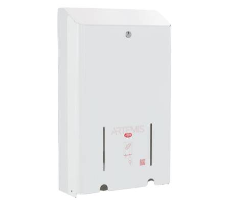 Dispenser assorbenti Artemis - 2 colonne - metallo verniciato - bianco - Mar Plast - A975LASM - 8020090114489 - DMwebShop