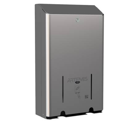 Dispenser assorbenti Artemis - 2 colonne - acciaio - inox lucido - Mar Plast - A975LUSM - 8020090114502 - DMwebShop
