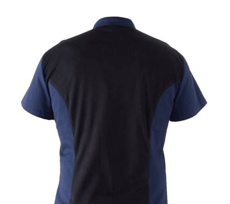 Giacca cuoco Thiago - da uomo - manica corta - taglia L - blu - Giblor's - Q8GX0103-Z48-L - 8058045581604 - DMwebShop - 1