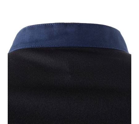 Giacca cuoco Thiago - da uomo - manica corta - taglia L - blu - Giblor's - Q8GX0103-Z48-L - 8058045581604 - DMwebShop - 2