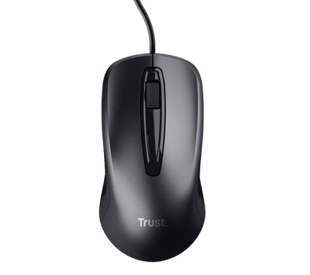 Mouse ottico Carve - con filo - Trust - 23733 - DMwebShop - 2