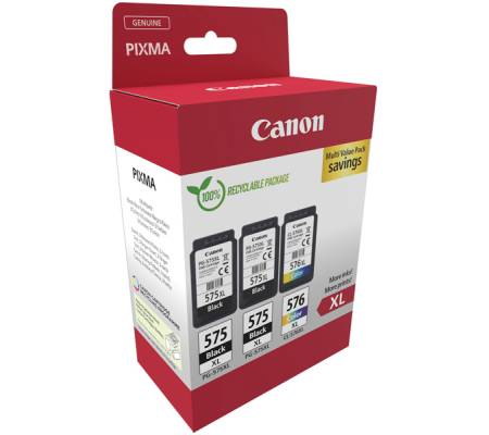 Cartuccia Ink Multipack - PG-575XL x 2 - CL-576XL - Canon - 5437C004 - 8714574679617 - DMwebShop